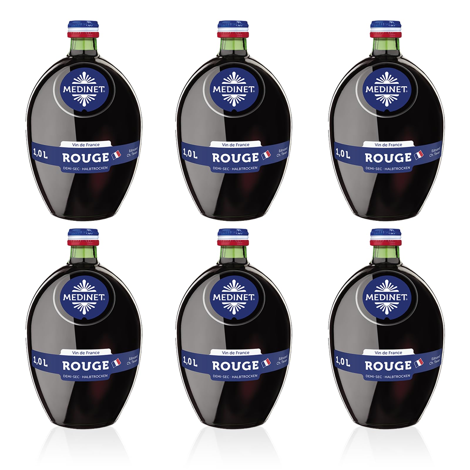 langguth-medinet-rouge-halbtrocken-rotwein-6x1l-mild image 1