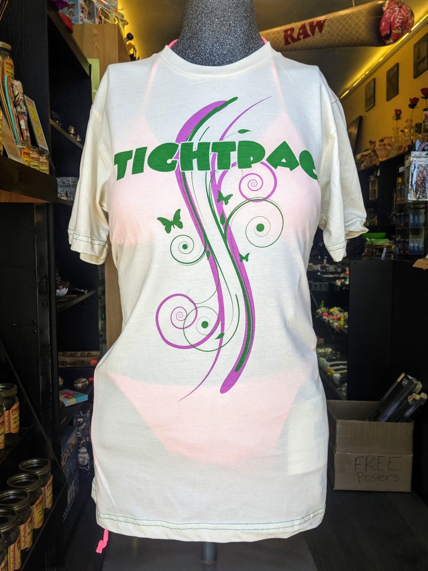 tightvac-accessories-t-shirt-butterflies-bio-baumwolle-gr-s-m image 1