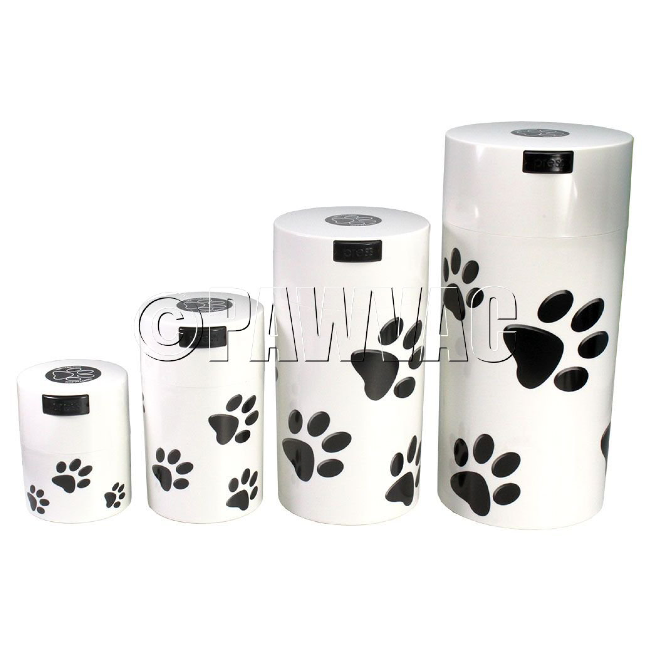 tightvac-pawvac-futterdose-4er-set-pfoten-schwarz image 3
