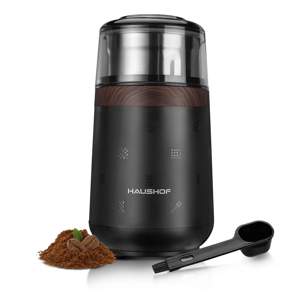 haushof-kaffeem-hle-elektrisch-75g-m-hle-150w-edelstahl image 1
