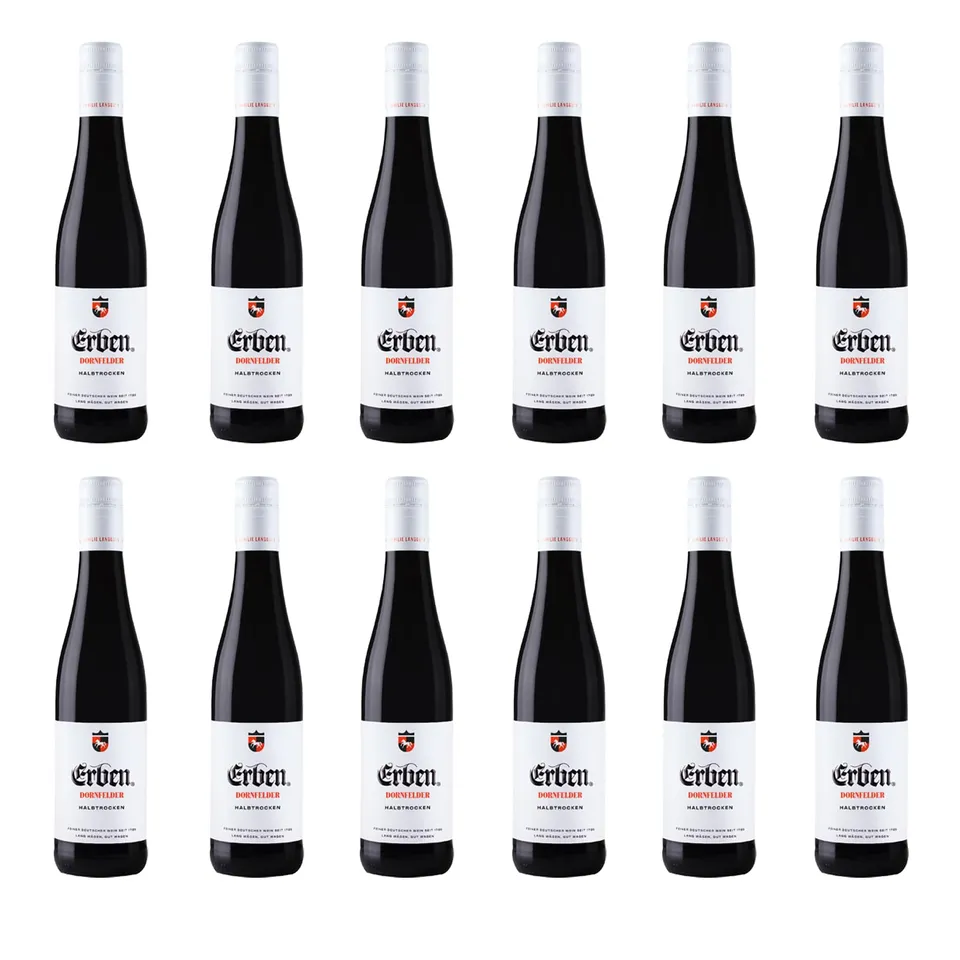 erben-dornfelder-rotwein-halbtrocken-12-x-0-25-l image 1