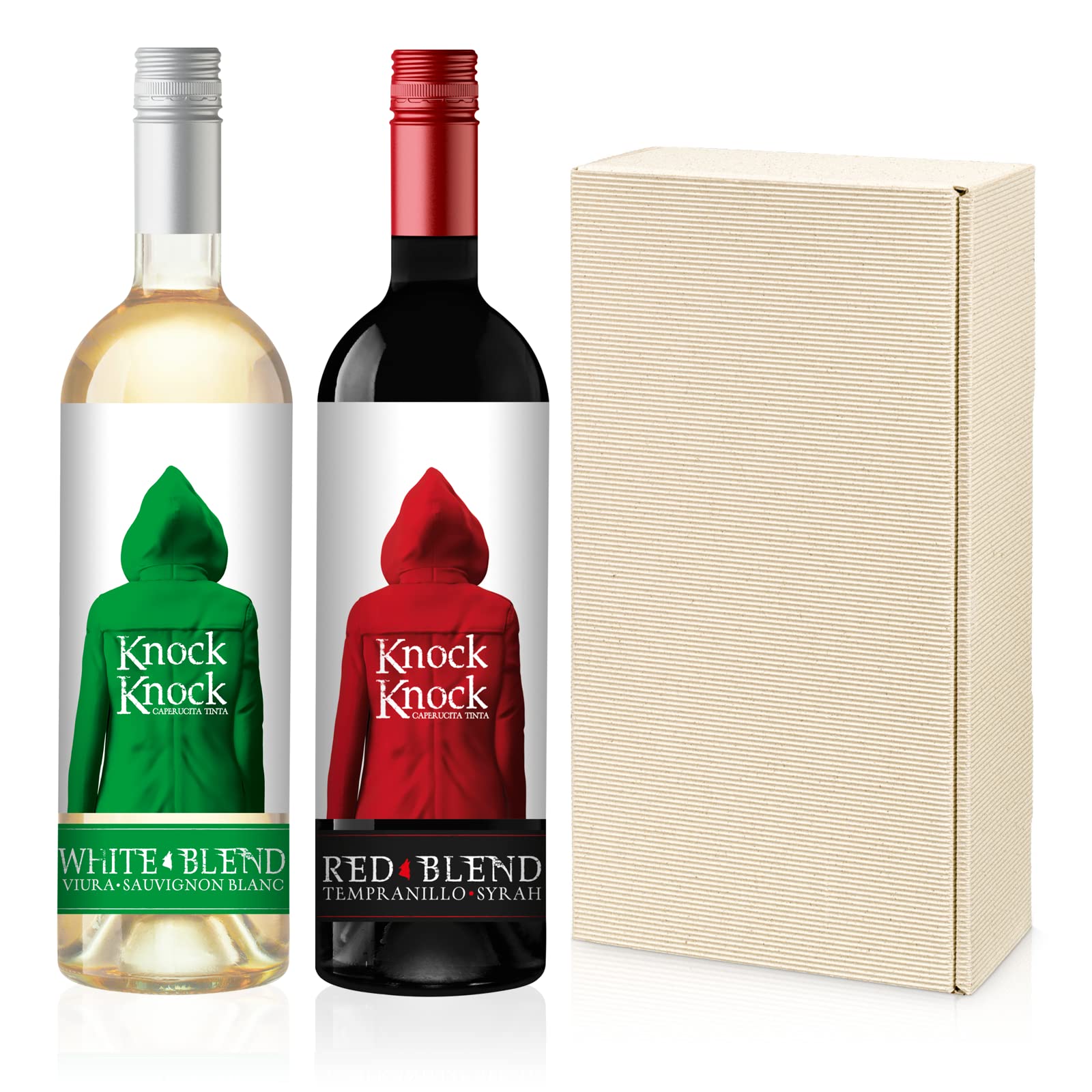 knock-knock-wein-geschenkbox-trocken-2x0-75l-spanien-rot-wei image 1