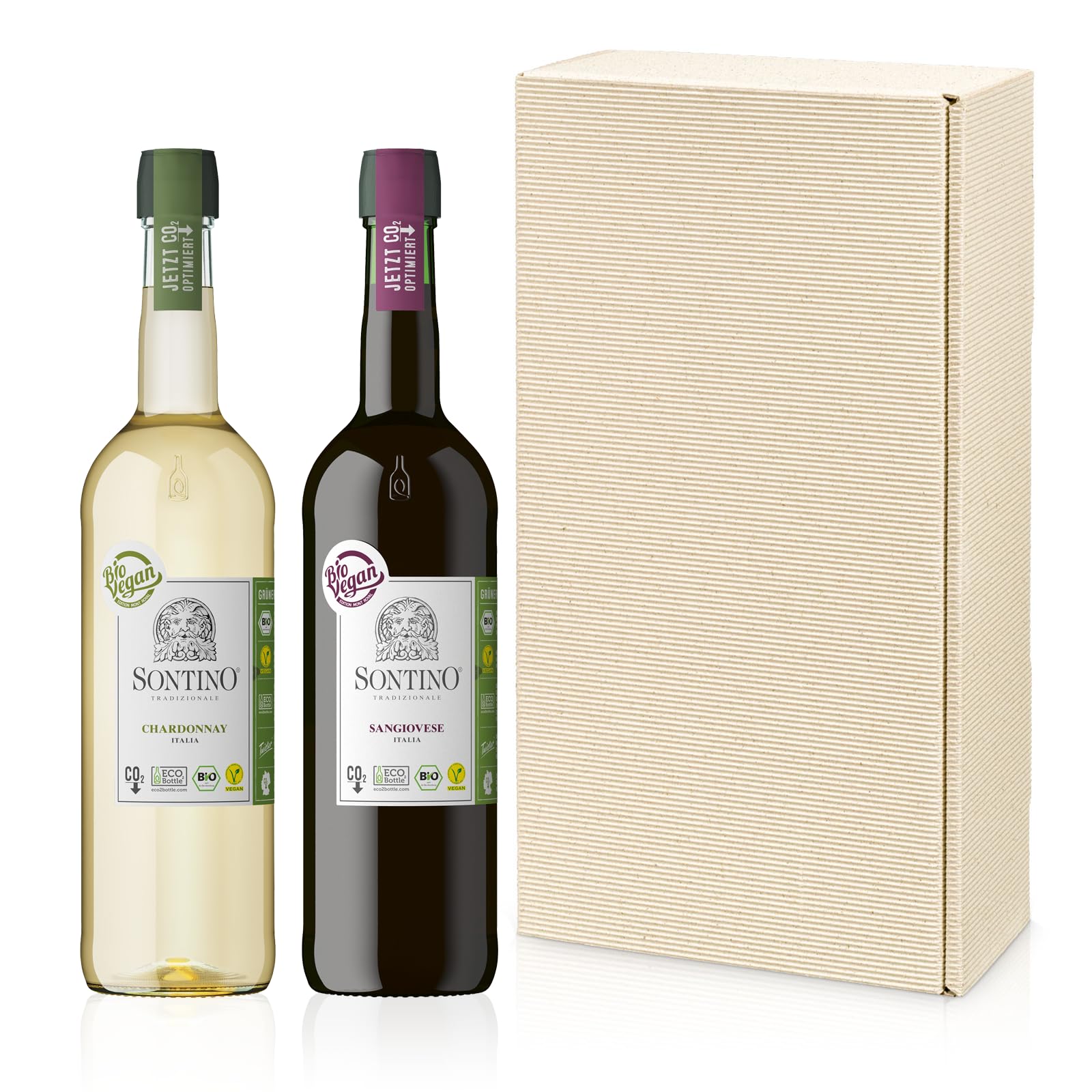 langguth-sontino-biovegan-geschenkbox-rot-wei-wein-2x0-75l image 1