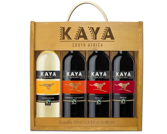 langguth-kaya-fairtrade-weingeschenk-holzkiste-4x0-75l image 1