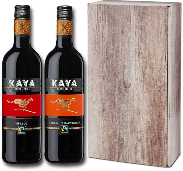 langguth-kaya-rotwein-trocken-2x0-75l-fairtrade-geschenkset image 1