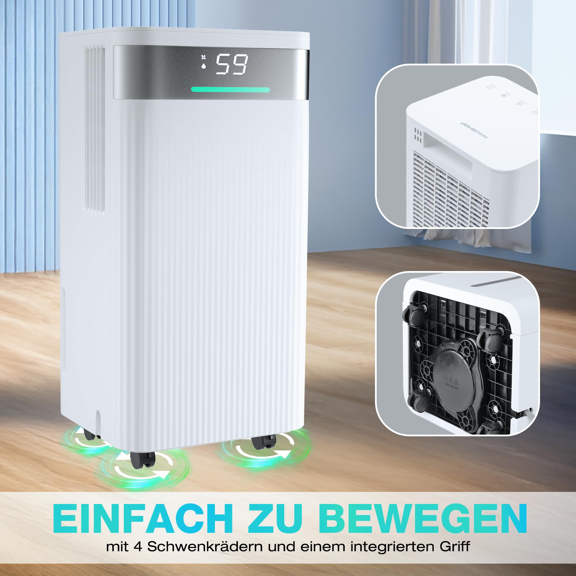 haushof-luftentfeuchter-elektrisch-12l-tag-20m-38db-2l-tank image 6