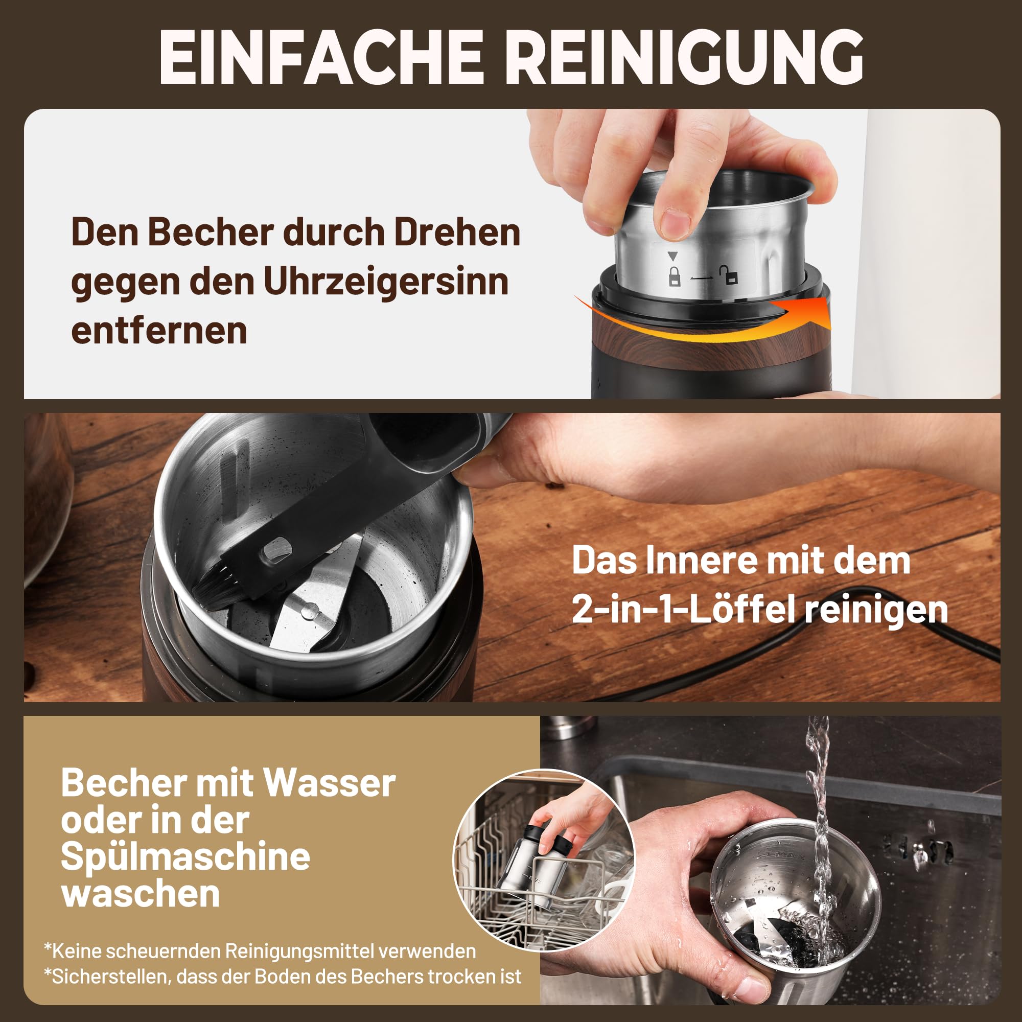 haushof-kaffeem-hle-elektrisch-75g-m-hle-150w-edelstahl image 6